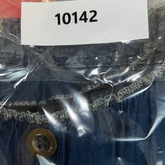 Lapis Anthropologie Tiered Smocked Denim Maxi Peasant Prairie Boho Dress Sz M - Picture 15 of 15